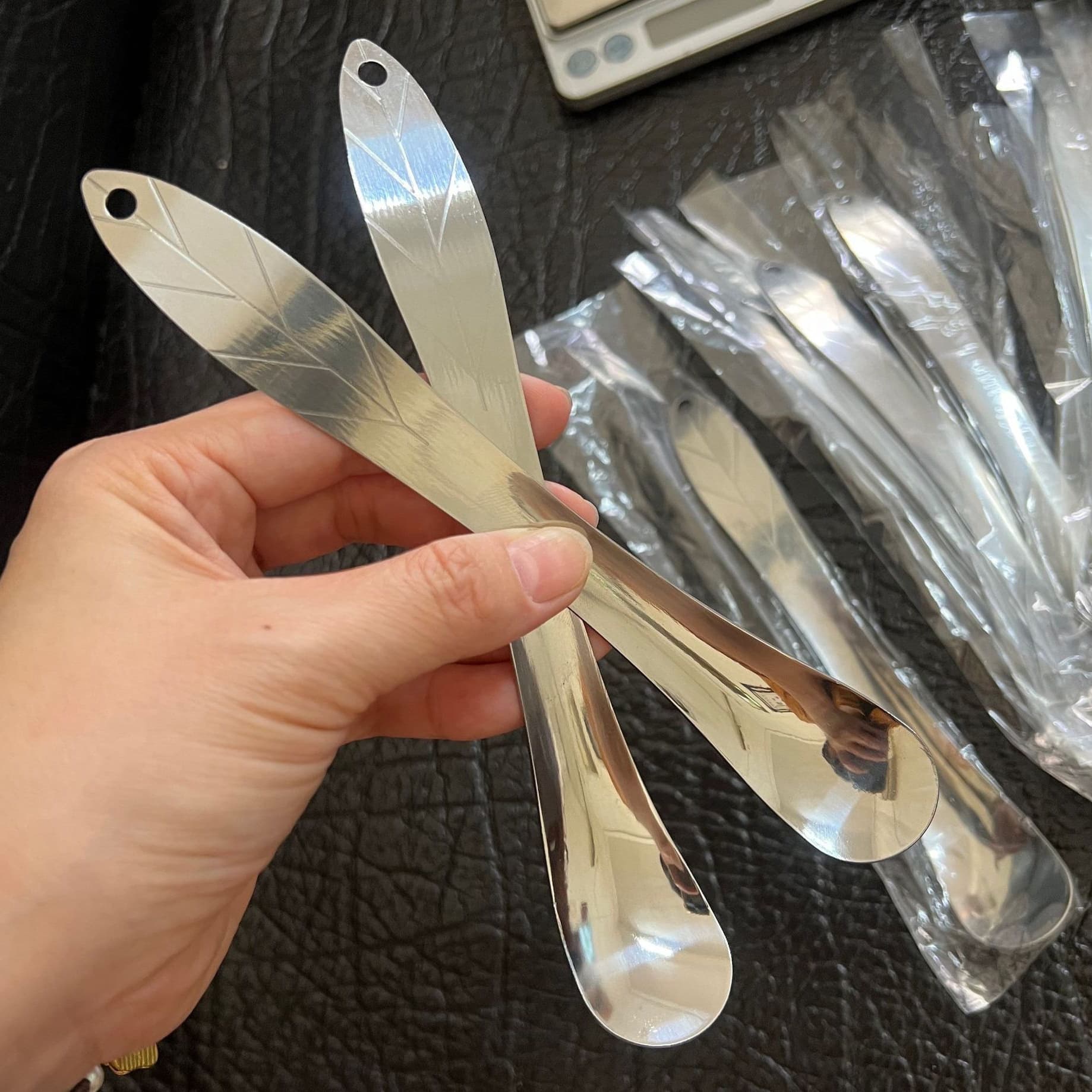 Stainless steel dessert spoon, coffee stirring spoon, ice cream scoop, fruit slicer, dumpling filling spoon