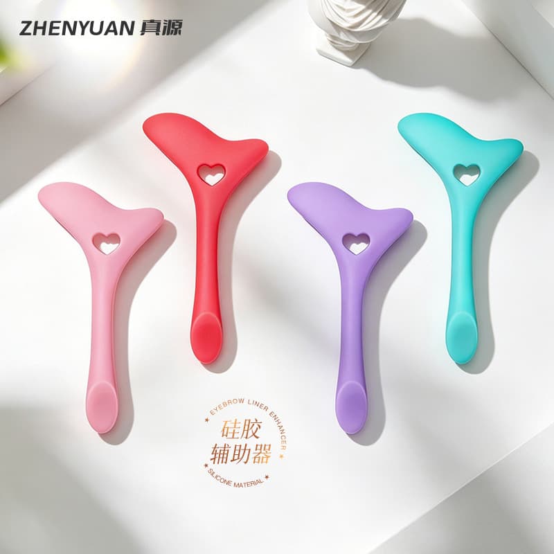 Silicone Nose Contouring Aid, Eyeliner Makeup Card, Beauty Tools, Eyebrow Crescent Shield, Eyeliner Tool, Beauty Ruler