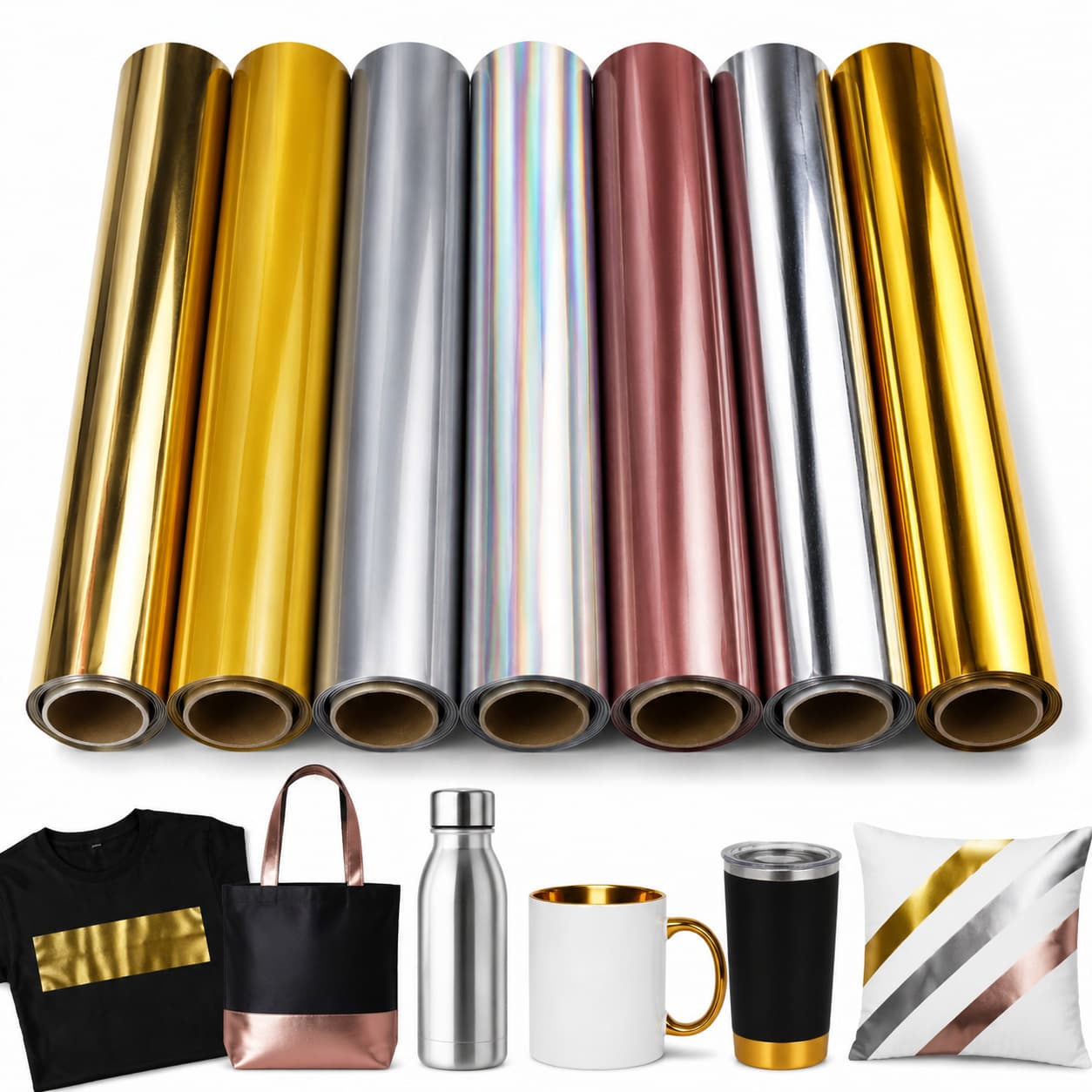 7 Sheets Chameleon PU Vinyl 12"x10" Suitable for all cutting machines Easy to cut and weed