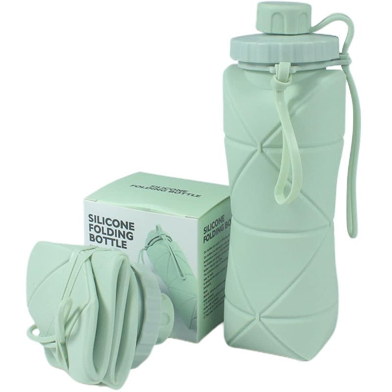 Cross-border Silicone Collapsible Water Cup Portable Cup Outdoor Sports Travel Kettle Telescopic Cup Travel Mug Collapsible Water Bottle