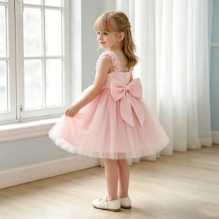 Children Sweet and Cute Wedding Flower Girl Princess Dress Girls Dress 2026 New Summer Birthday Dress Formal Dress
