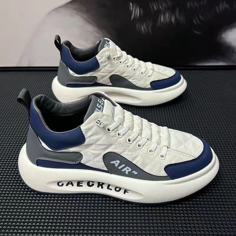 2024 New Four-Season Fashion Versatile Men's Sports Shoes Thick Sole Youth Running Casual Shoes Student Agam Shoes
