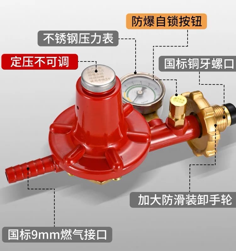 3YV54TF1 New National Standard Commercial Explosion-Proof High-Pressure Valve for High-Power Stoves and Tiger Stoves, Non-Adjustable Medium Pressure