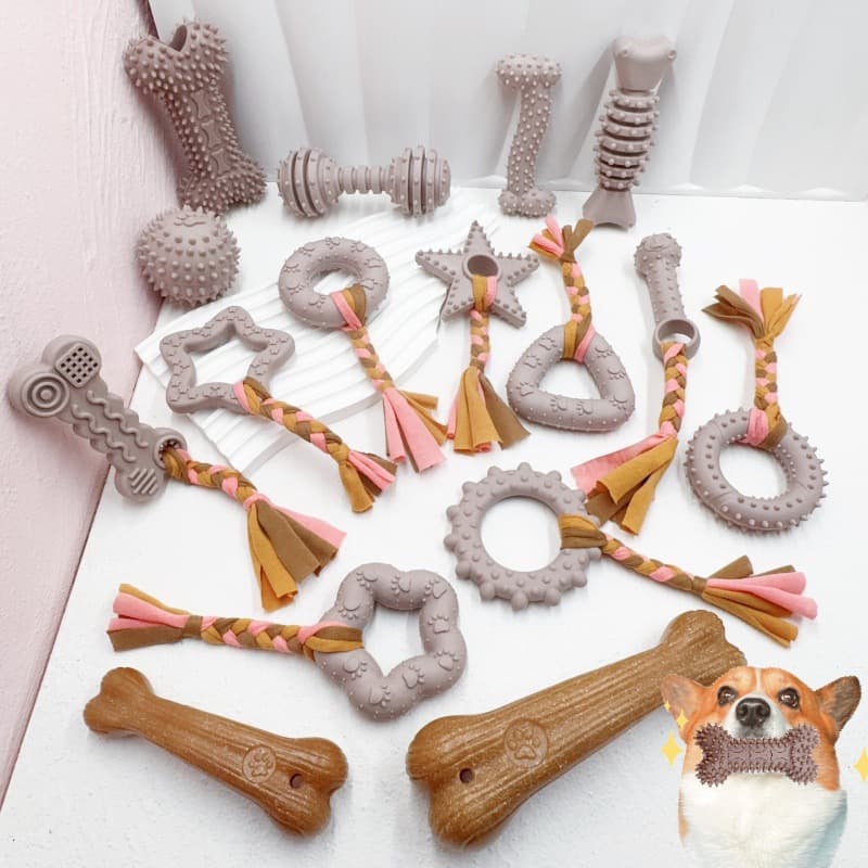 Pet Supplies Dog Chew Toy Cat Teaser Teething Stick Small Dog Rope Knot Boredom Relief Cross-Border Chew Toy