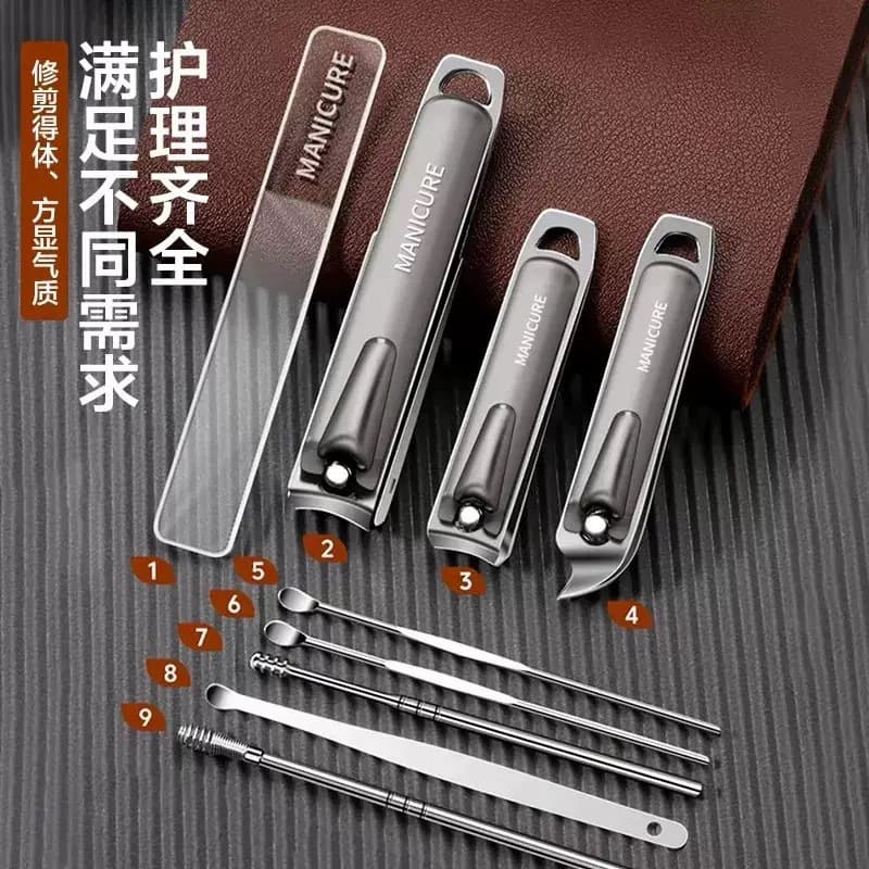 New high-end nail clipper set, full set of home original nail clippers, special nail clippers, ear scoops, men's and women's tools