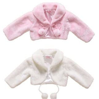 Autumn/Winter Versatile Faux Fur Jacket Short Warm Plush Top for Kids [Clearance at Cost]
