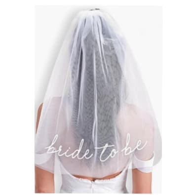 European and American Bride to Be veil wedding party bride bridesmaid veil bachelor party veil