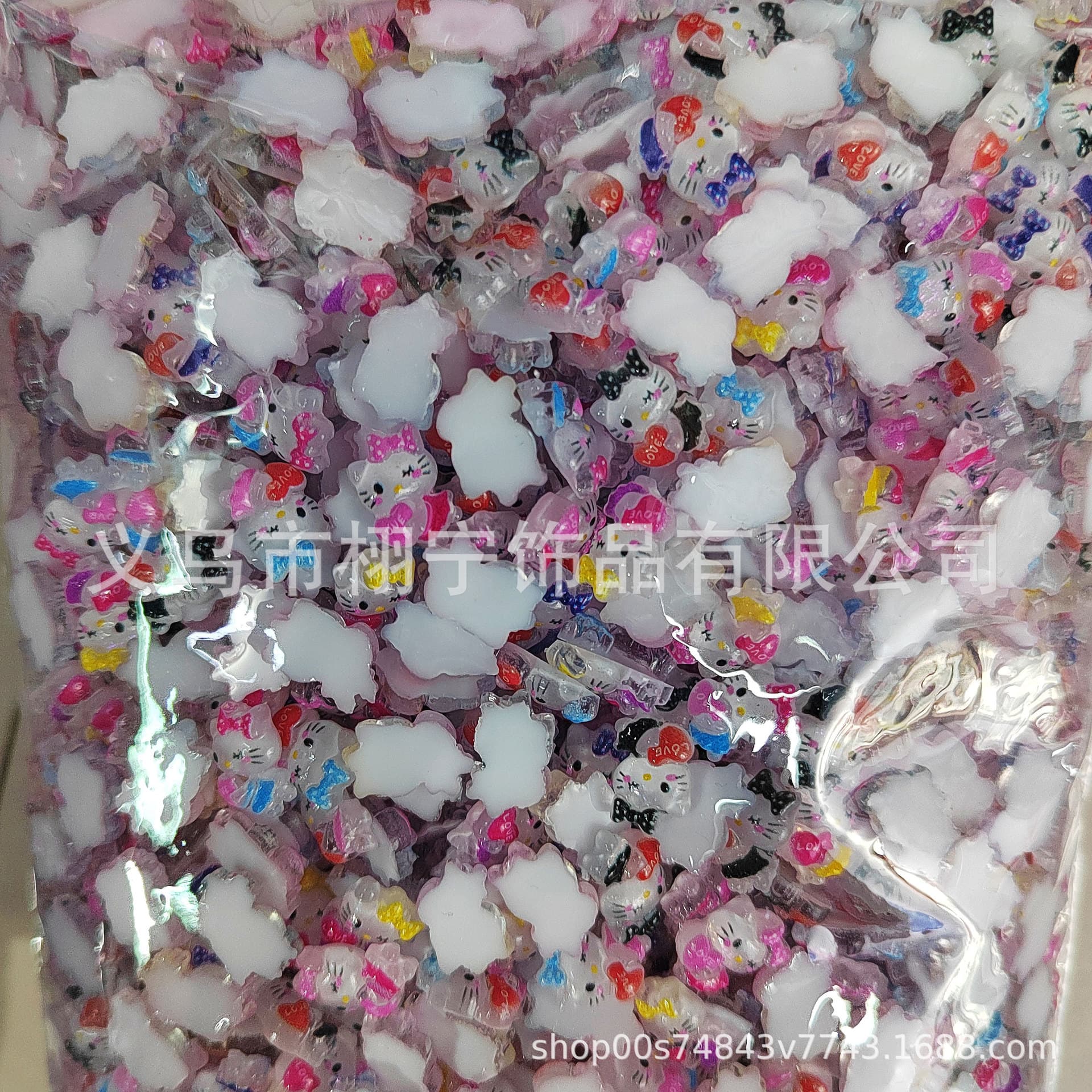 New Cross-border Hello Kitty Nail Art Decoration Cartoon Kitty Cat Kuromi Cinnamoroll Resin Accessories