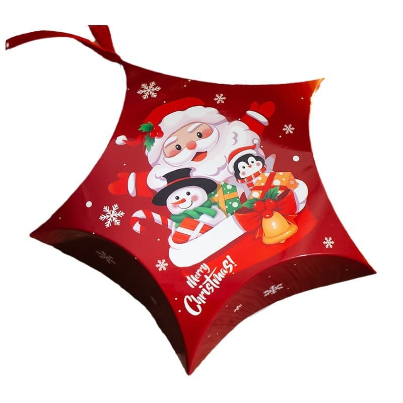 Christmas Gift Box Triangular Candy Box Santa Gift Box DIY Gift Box Wholesale