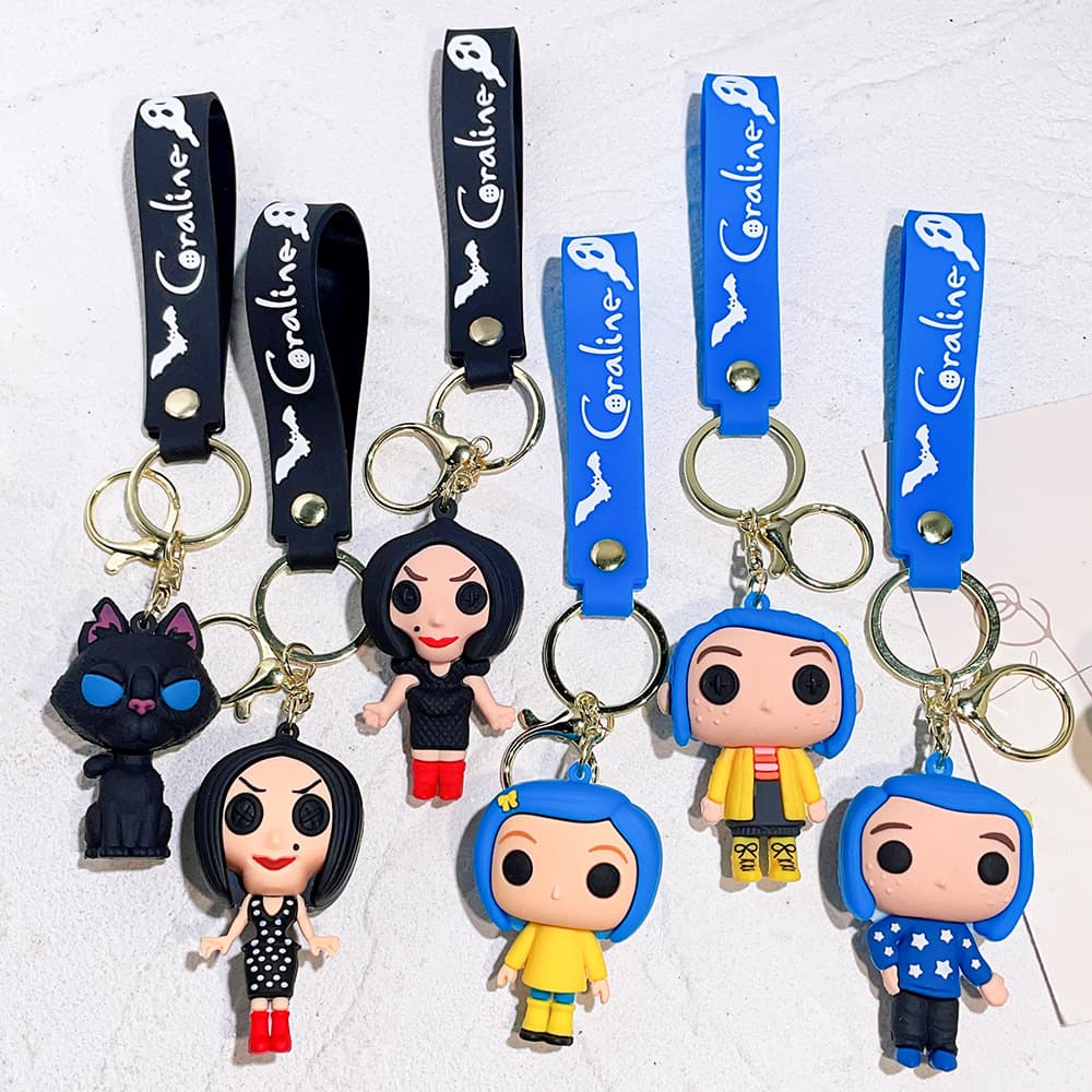 Cartoon animated ghost mother key chain doll creative Halloween key chain men and women backpack car pendant wholesale