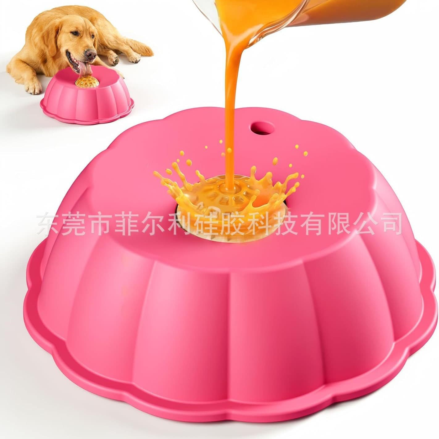 New cross-border pet slow food bowl LiquidSSlowDogBowls liquid food slow feeding dog bowl rolling ball licking bowl