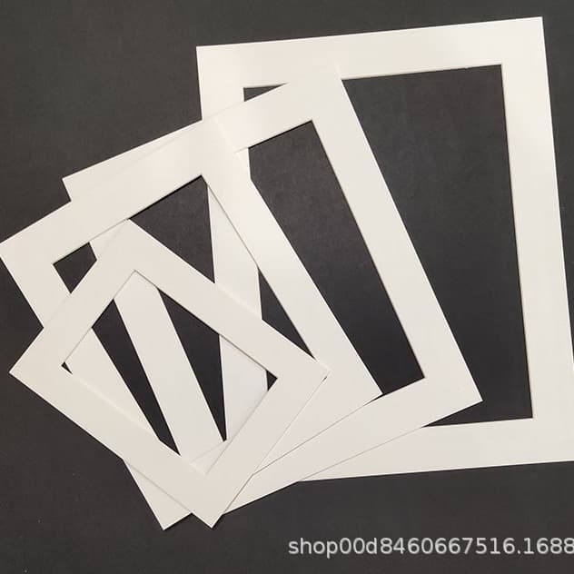 Rectangular and square A3/A4 photo frame cardstock with logo printing; round picture frame inner lining cardstock; photo frame mounting; 8K/4K.