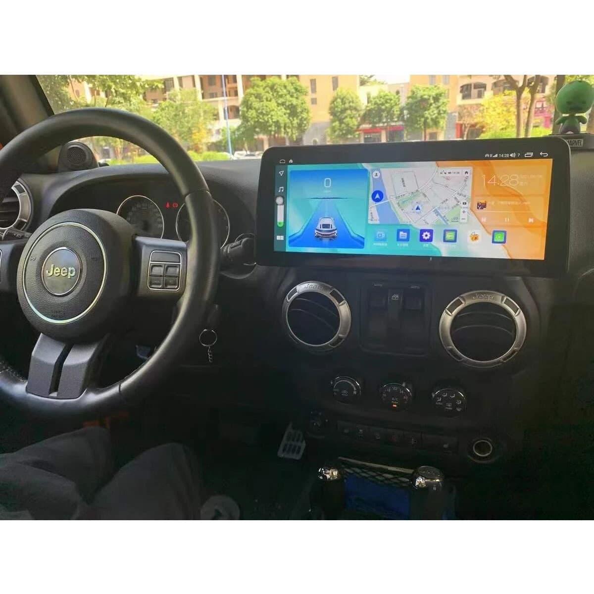 12.3-inch Jeep Wrangler JK Android Large Screen Car GPS Navigation All-in-One