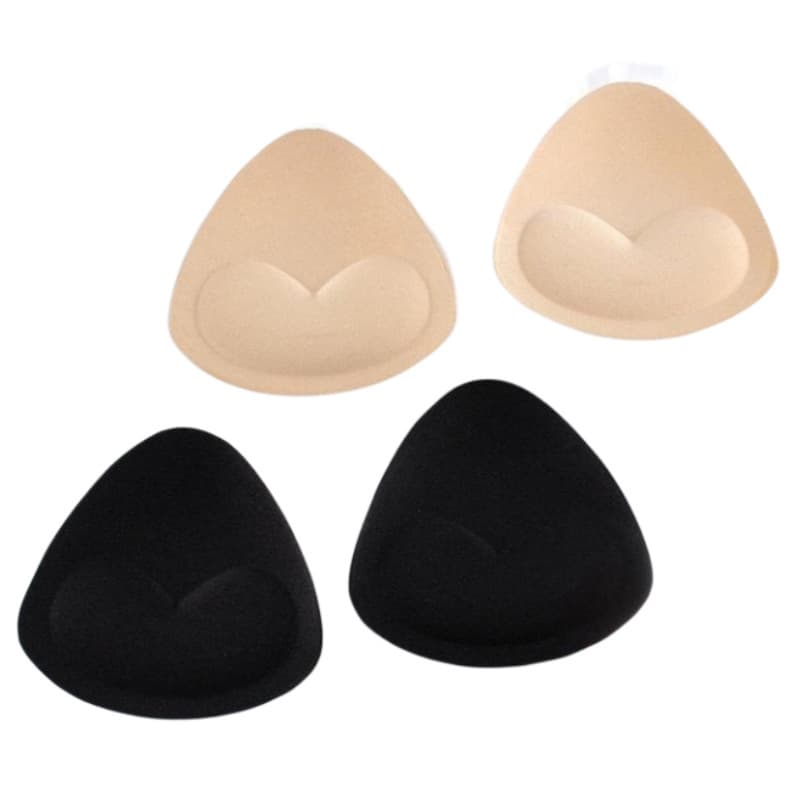 Triangle Silicone Breast Stickers Push Up Self-Adhesive Bra Pads Invisible Thickened Swimwear Bikini Bra Inserts for Fuller Bust