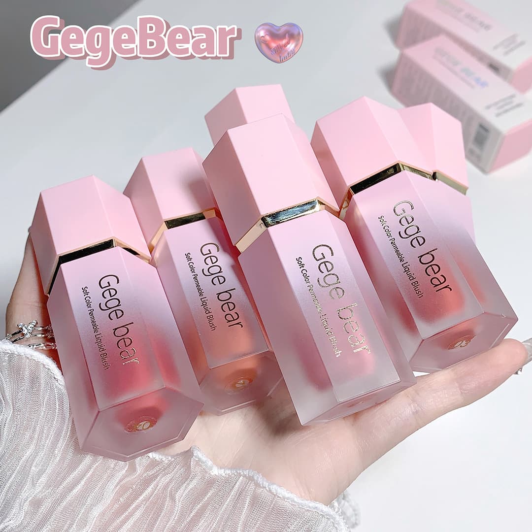 Liquid Blush High Appearance Airy Single Color Blush Cream Powder Cheek Contour All-in-One Palette Student Affordable Blush Liquid