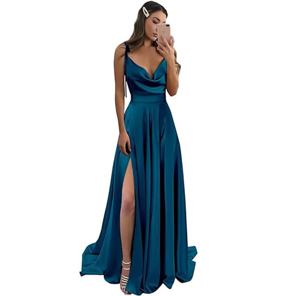 2025 New European and American Bridesmaid Dress Long Gown Slimming Off-Shoulder Fashionable Bridesmaid Evening Gown for Amazon
