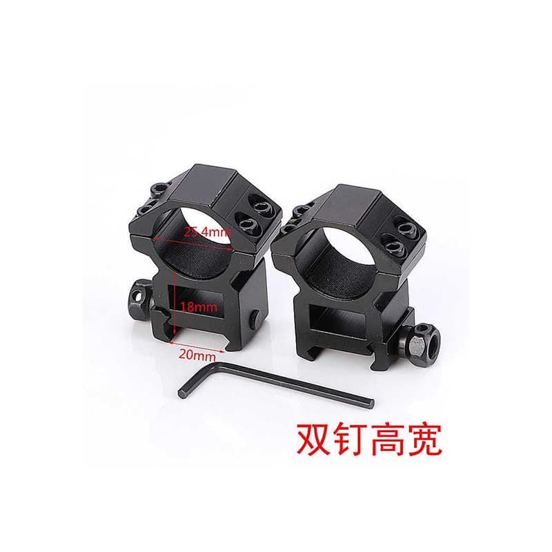Tube Clamp QQ Clamp Double Screw High Width Flashlight Laser Sight Aluminum Alloy Mount Dovetail Metal Clamp Wholesale