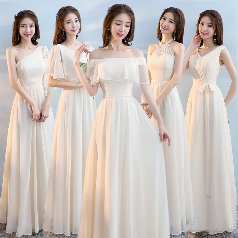 Champagne Bridesmaid Dress Long Host Evening Gown 2026 New Style Best Friend Dress Performance Choir