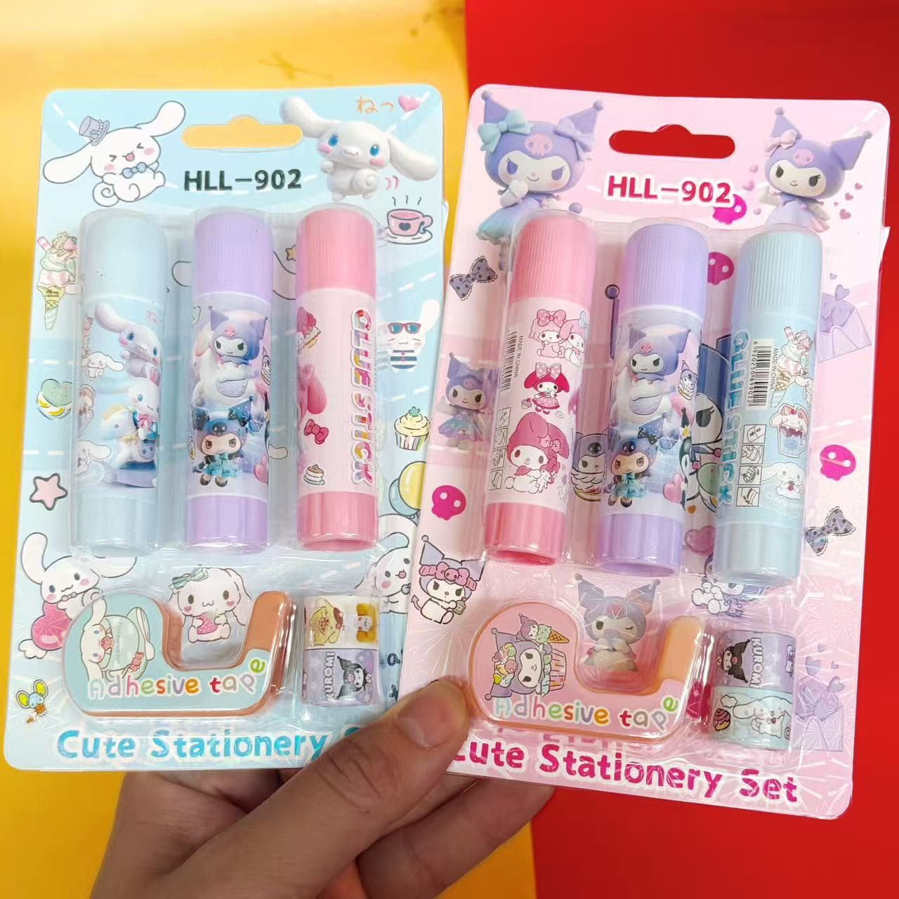 Adorable Pet Solid Glue Sticker Glue Combination Set Children's DIY Handmade Glue Art Bonding Glue Stick Children's Day Gift