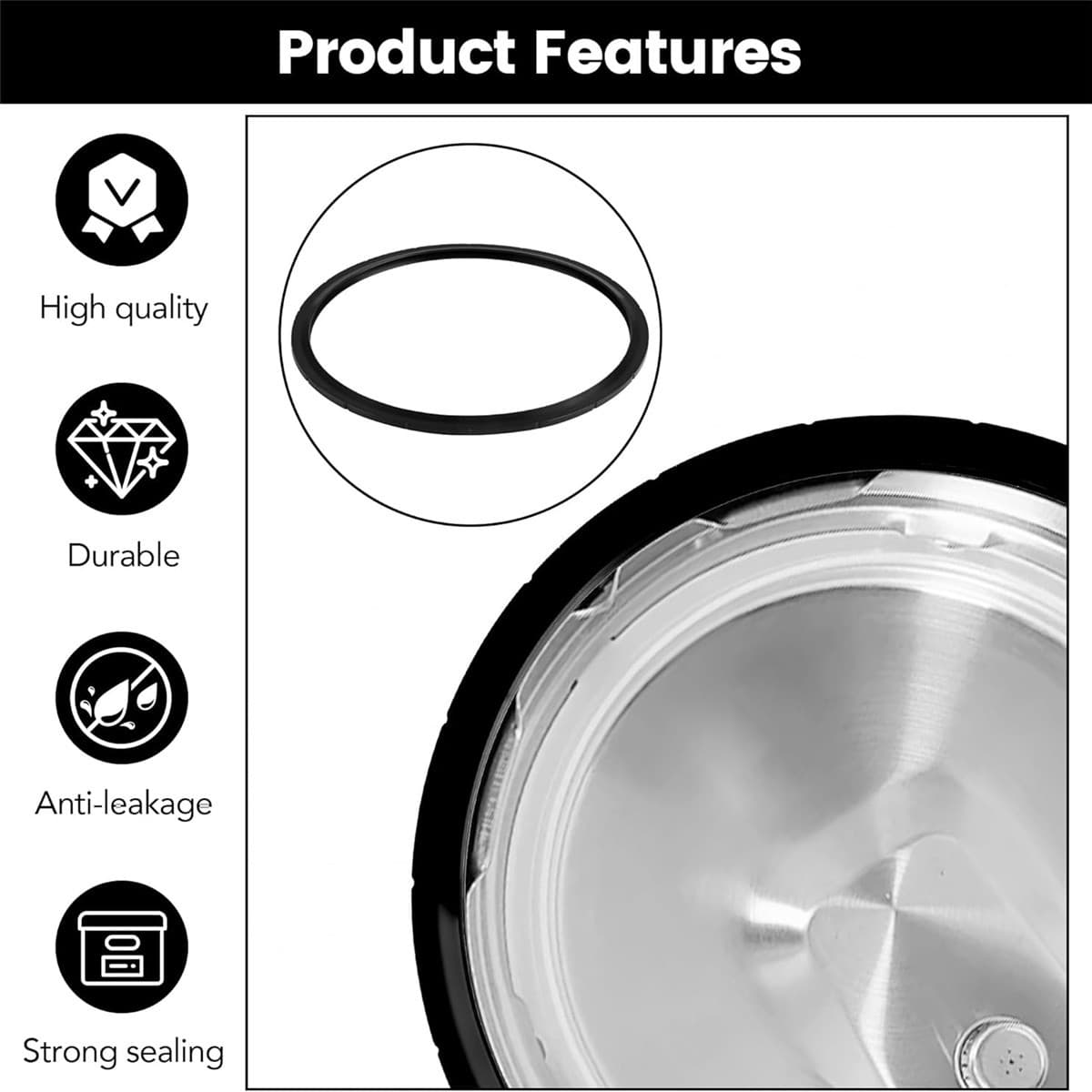 Amazon Hot Selling Pressure Cooker Sealing Ring, Overpressure Plug for Presto Pressure Cooker Sealing Ring 09936