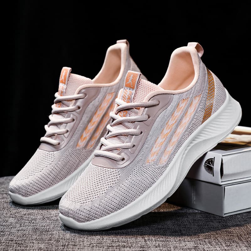 Women's Spring New Cross-Border Mesh Breathable Athletic Shoes Soft Sole Comfortable Casual Running Shoes