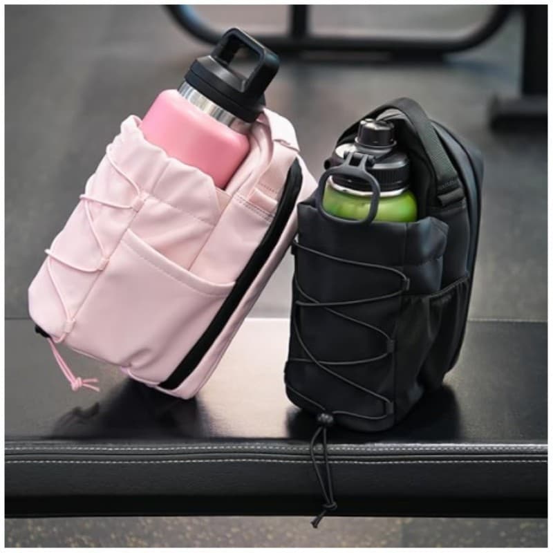 Cross-border Best-selling Magnetic Water Bottle Holder Bag with Large Capacity Gym Phone and Key Storage, Portable Crossbody Bag