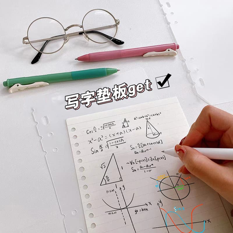 Frosted PP Transparent A5 A6 Refillable Notebook Inner Pages Blank Divider Sheets Universal 6-Hole Card Album Dividers and Padding Boards