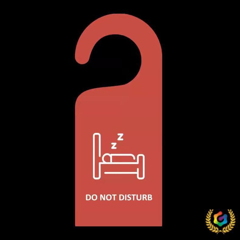 ✅ Red and White Hotel Do Not Disturb Sign - Welcome, Do Not Disturb, Clean Now, double-sided PVC English indicator, lightweight