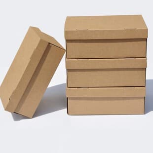 Ladies Shoes Box In Stock Zara YSL Gucci Kraft Paper Folding Shoe Box Add Boxes