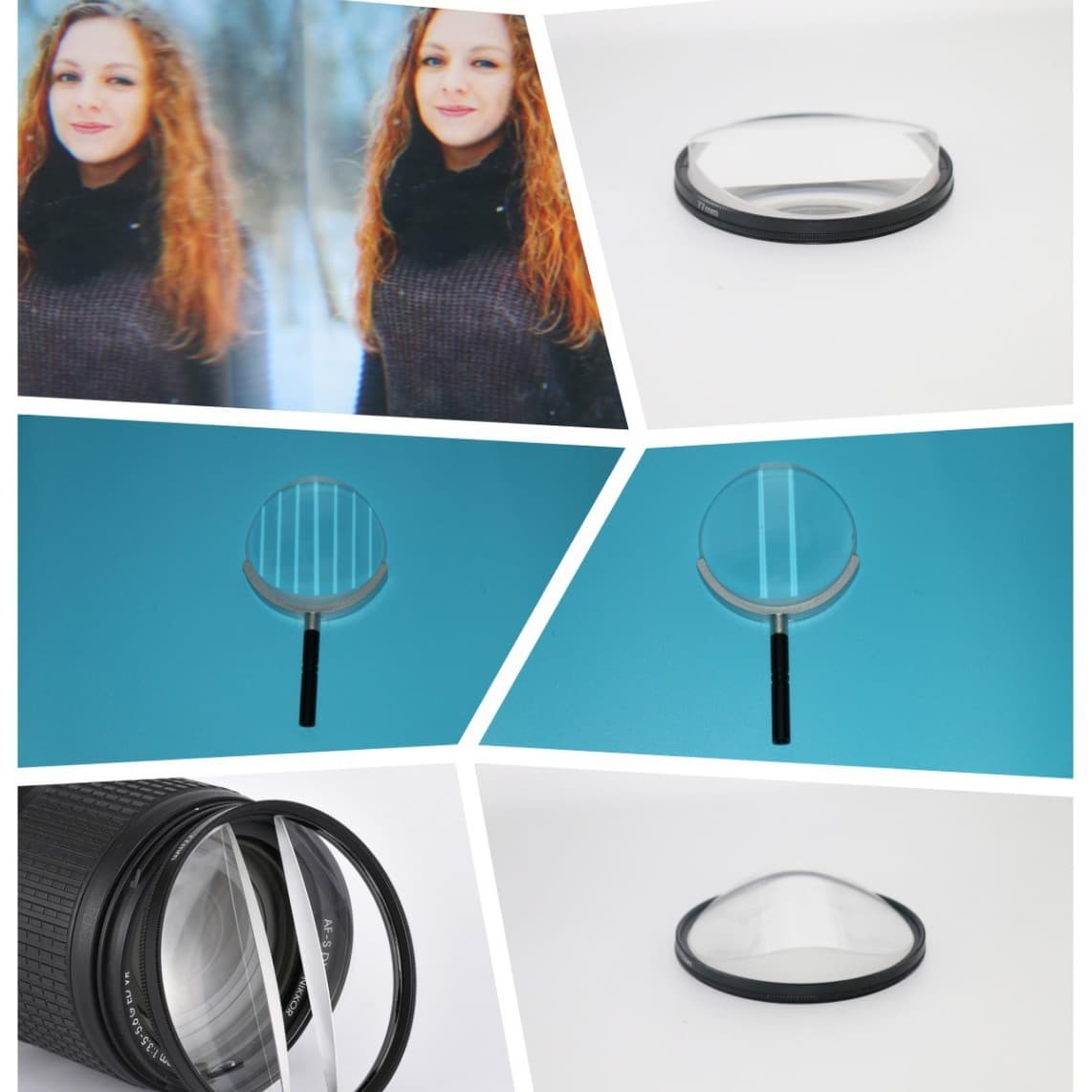 Custom Cross-border Hot-selling Camera Filter Prism for DSLR Lenses, Suitable for Kaleidoscope Linear Vortex Ghosting Effects