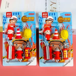 Qihao Eraser Set Boys Girls Realistic Shape Eraser Set Detachable Eraser Student Graduation Prize