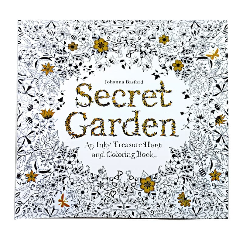 Mini Secret Garden Coloring Book for Adults Stress Relief Hand-Drawn Mandala Coloring Book Wholesale