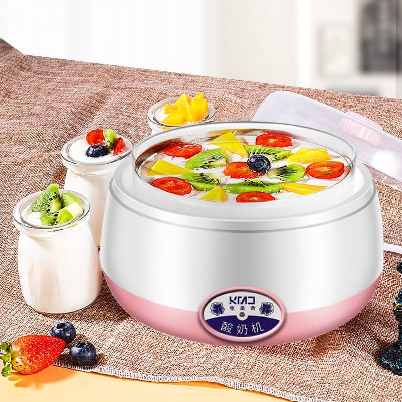 Household fully automatic multifunctional mini yogurt maker with stainless steel inner pot for self-made fermented rice wine, warm water, free shipping