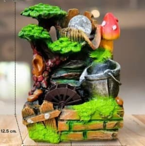 Cross-border New Flowing Water Desktop Rockery Ornament Feng Shui Wheel Fish Tank Craft Home Decoration Opening Gift