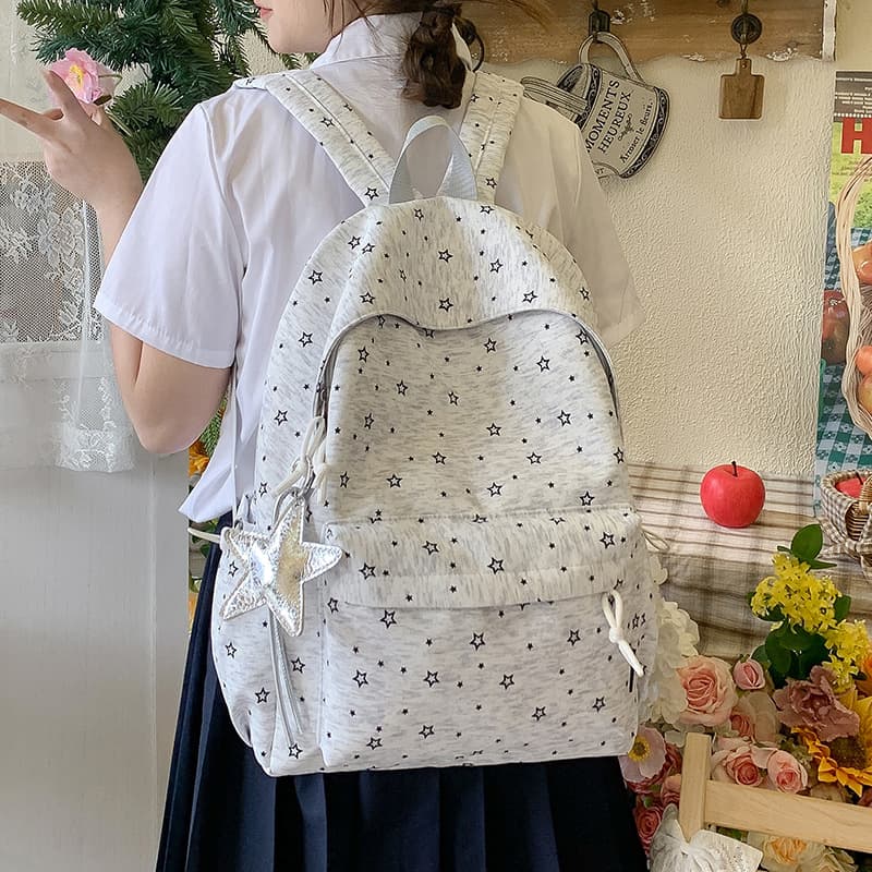 New Korean Style Student Backpack for Girls, Lightweight Large Capacity, Cute School Bag for College and High School Girls