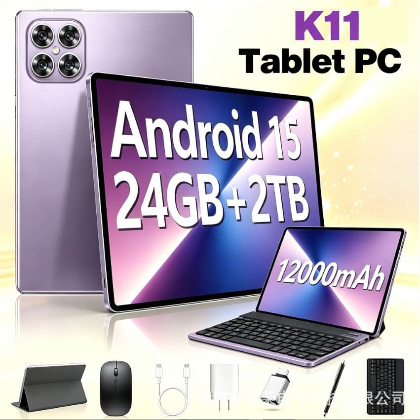 K11 Android smart tablet dual card slot Google English version IPS screen 10.1 inches 16+512 Android 16
