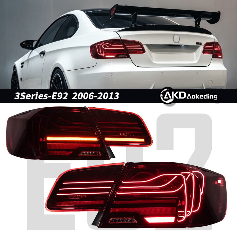 For 06-12 BMW 3 Series E92 Upgrade Laser Line Tail Light LED Turn Signal Brake Light Reverse Light
