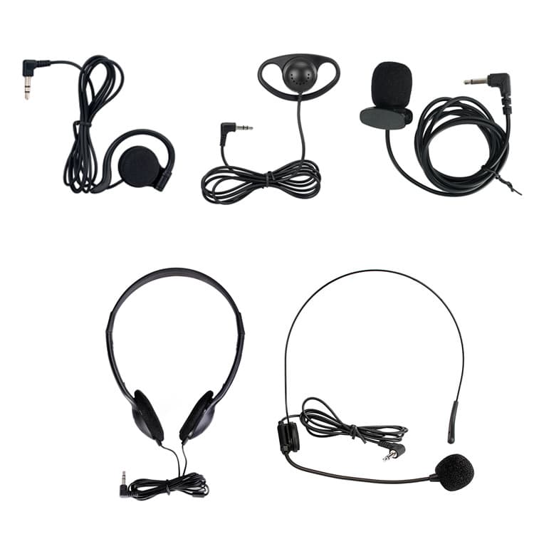 Interpreter Accessories: 3.5mm Mono Earphone with 116cm Cable for T131, T130, TT122