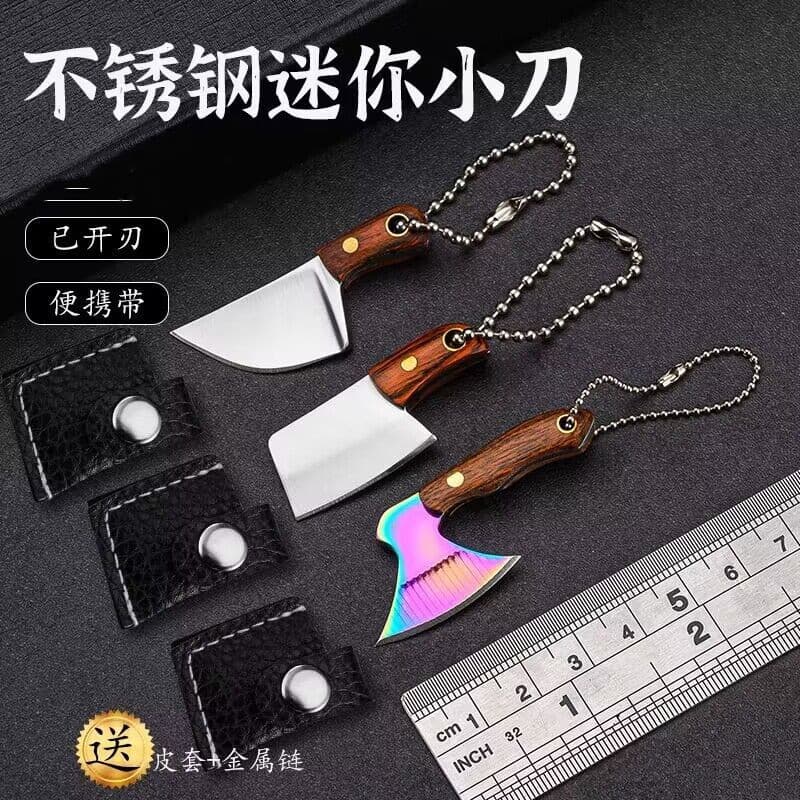 Miniature Keychain Knife Small Kitchen Knife Gift Express Delivery Portable Key Non-folding Pendant Accessories
