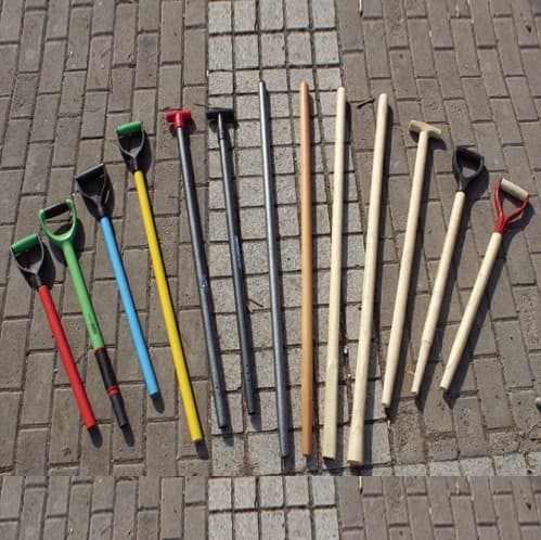 Fiber shovel handle, iron shovel handle, wooden shovel handle, long shovel handle, long shovel handle, iron shovel handle, snow shovel handle