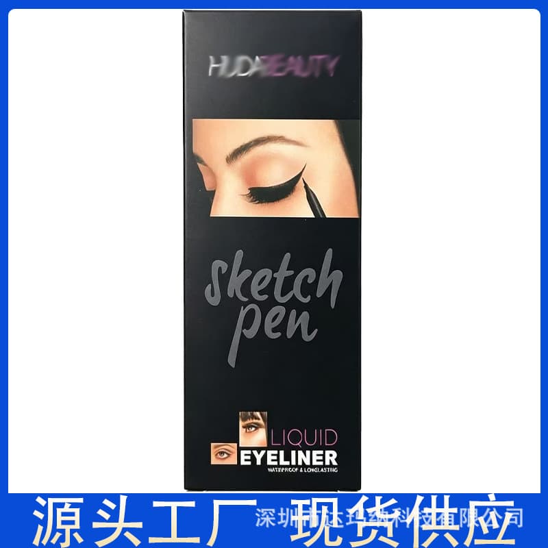 Cross-border HUDA BEAUTY Eyeliner Waterproof Quick-Drying Easy to Apply Accent Eye Corner and Tail