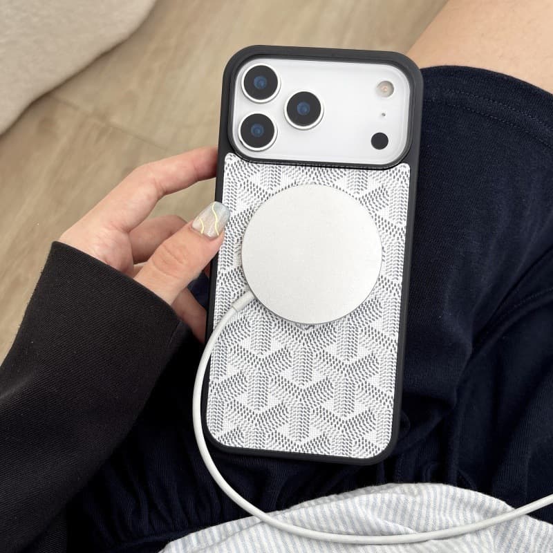 Premium Trendy Dogtooth Pattern Magnetic Built-in iPhone 17 Pro Air 16 Plus 15/14 13 Phone Case