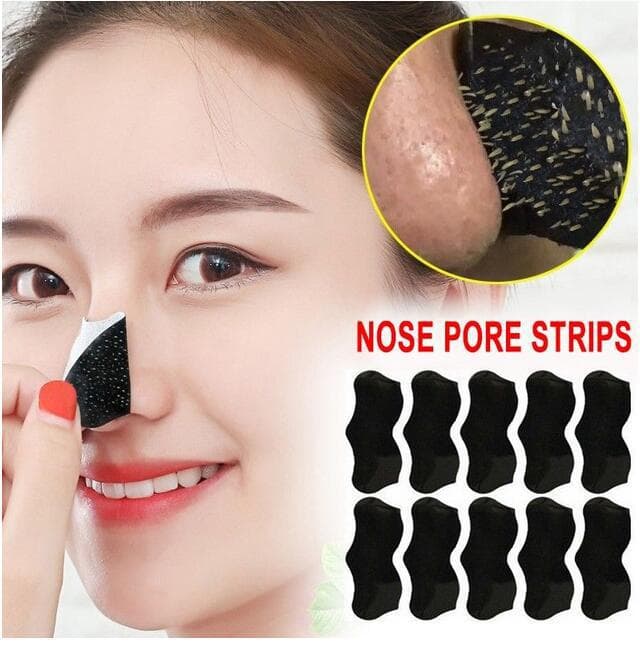Blackhead Nose Strips Pig Nose Strips Peel-off Pore Cleansing Charcoal Nose Strips