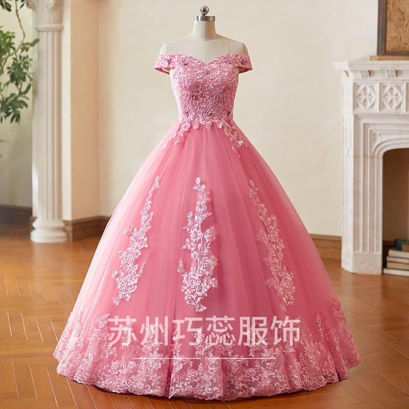Women's Evening Dress 2026 New Arrival Banquet Elegant Amazon Cross-border Adult Ceremony Host Sequins Art Exam Dress