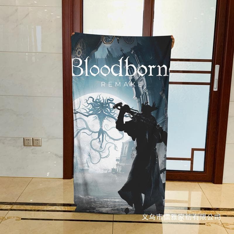 Bloodborne game peripheral bath towel couple towel beach towel absorbent towel
