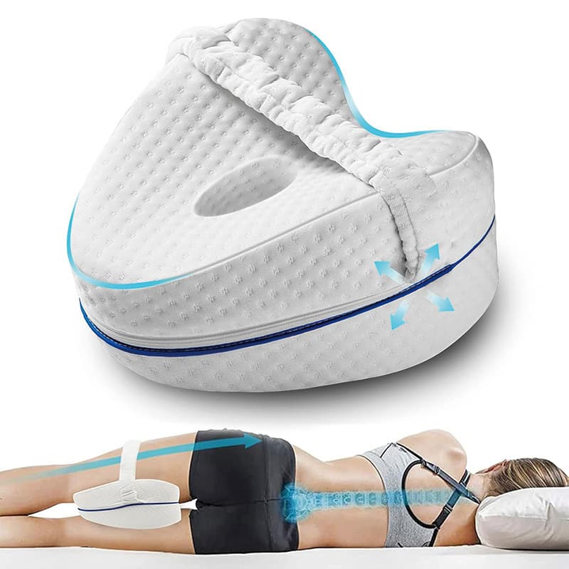 Cross-border memory foam leg pillow, knee pillow, foot lifting leg pillow, side sleeping knee pillow to relieve leg and knee pain pillow