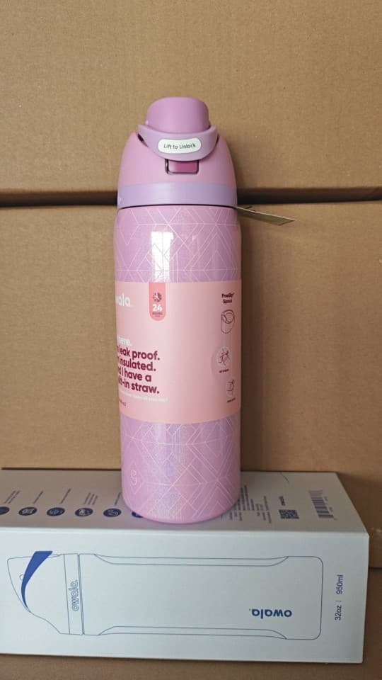 New Owala Cup Portable 32OZ Owala Water Cup Double-layer Vacuum Insulated Water Cup High-Looking Straw Cup
