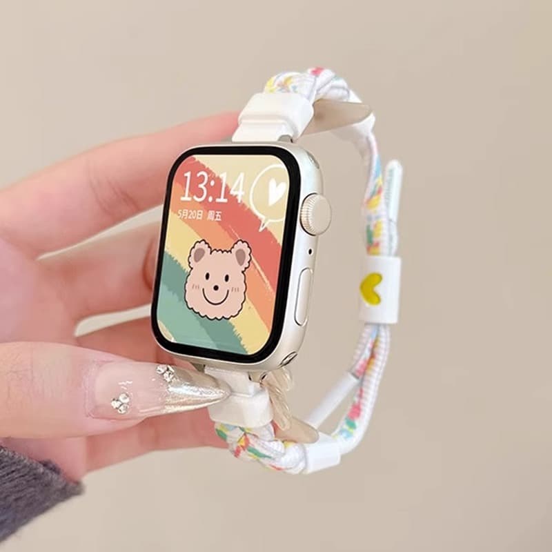 Compatible with Apple S10 Watch iWatch9 Band Apple Watch8 Braided Rope S9 Women S8 Niche S7
