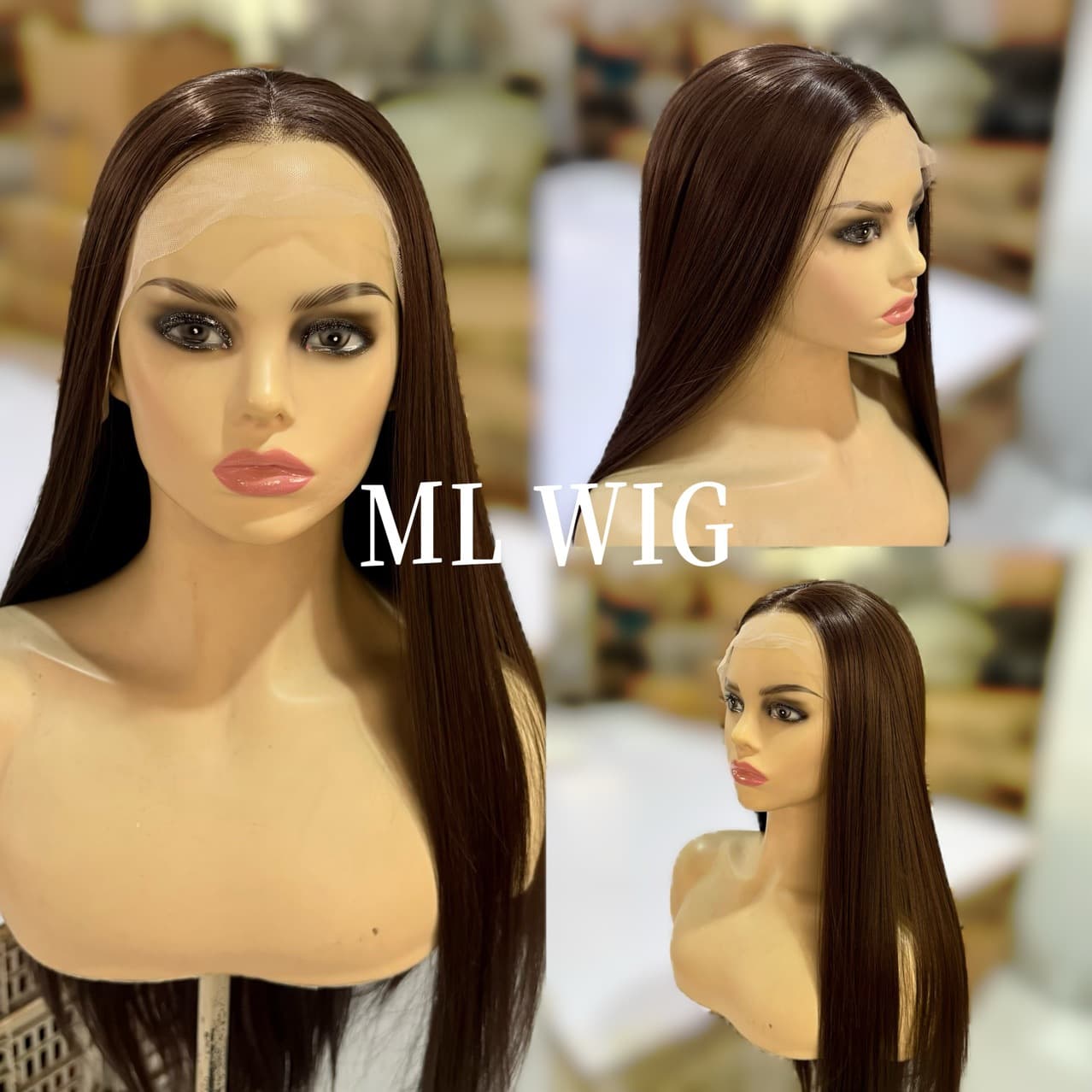 European and American Long High Temperature Resistant Synthetic Chemical Fiber Hair Wig Headgear Lace Wigs Manufacturers Wholesale