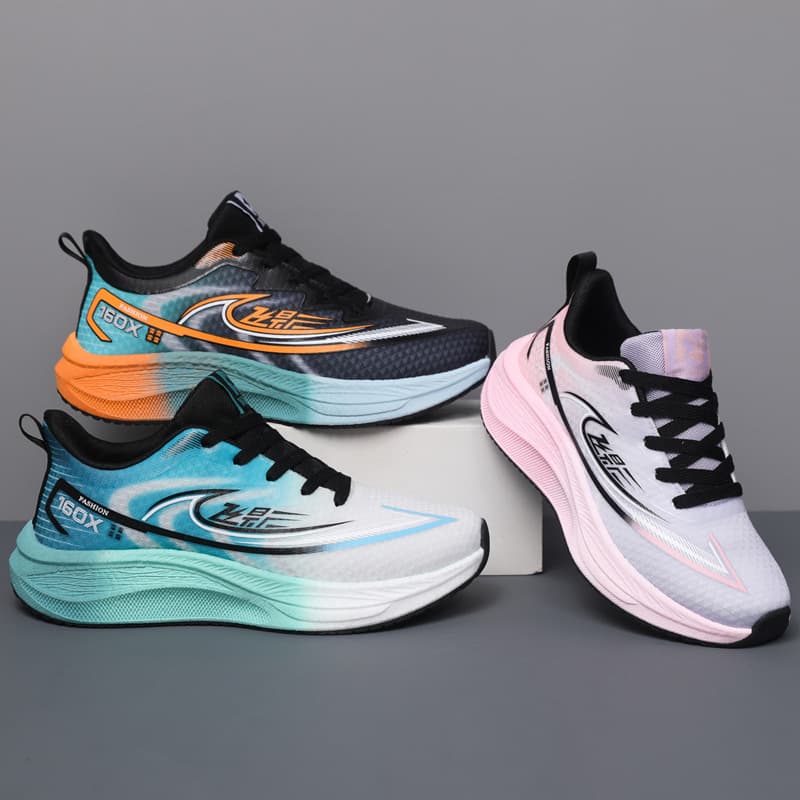 2025 New Running Shoes Sports Shoes High-Top Unisex Cushioning Soft Sole Carbon Plate Professional Athletic Running Shoes